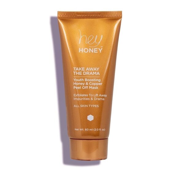 Hey Honey BNIB Take Away The Drama Youth Boosting Honey and Copper Peel Off Mask - Picture 1 of 9